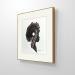 Peinture Time CVIII par Nicol | Tableau Figuratif Portraits Minimaliste Noir & blanc Encre