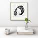Gemälde Time CXXI von Nicol | Gemälde Figurativ Porträt Minimalistisch Schwarz & Weiß Tinte