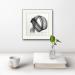 Peinture Time CXII par Nicol | Tableau Figuratif Portraits Minimaliste Noir & blanc Encre