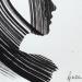 Peinture Time CXLVI par Nicol | Tableau Figuratif Portraits Minimaliste Noir & blanc Encre