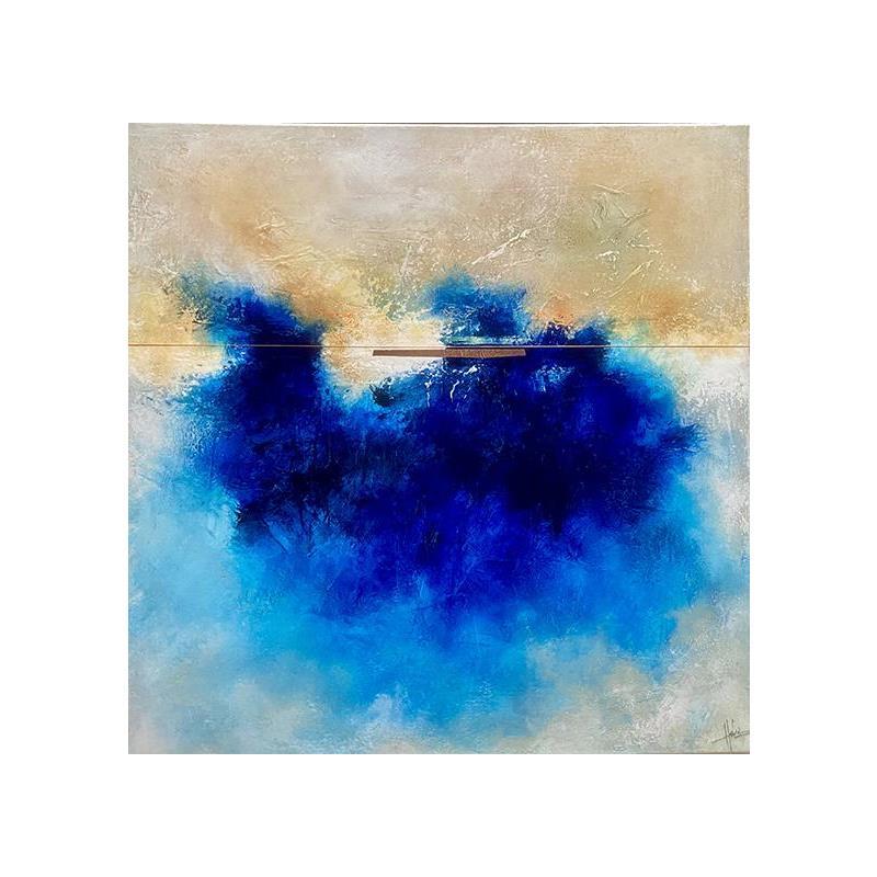 Painting Abstraction # 1932 by Hévin Christian | Painting Abstract Acrylic, Oil, Pastel Minimalist