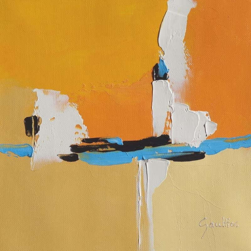 Painting Plein soleil by Gaultier Dominique | Painting Abstract Minimalist Oil