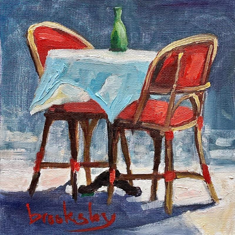 Painting Notre Table by Brooksby | Painting Figurative Oil Life style
