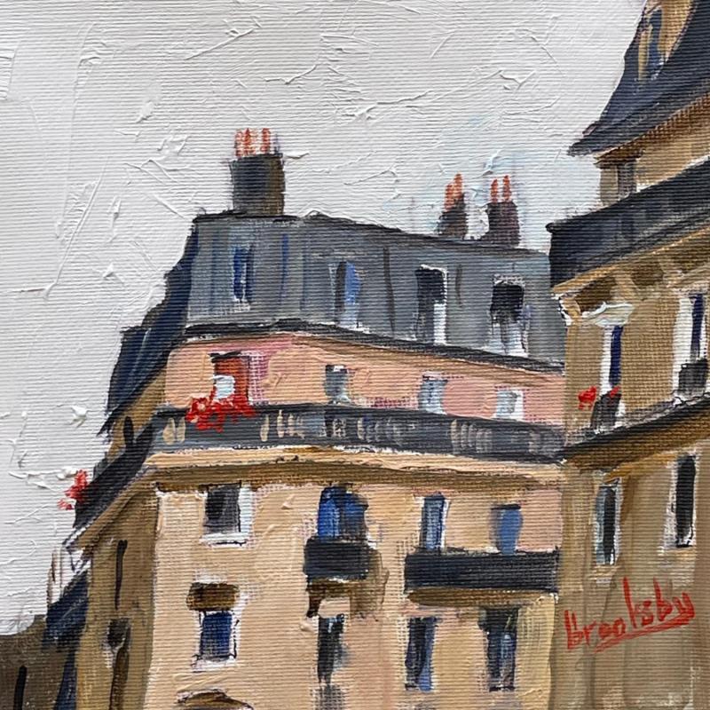 Painting Haussmann Facade by Brooksby | Painting Figurative Architecture Oil