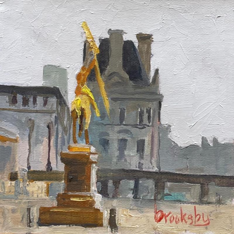 Painting Jean d'Arc by Brooksby | Painting Figurative Oil Architecture
