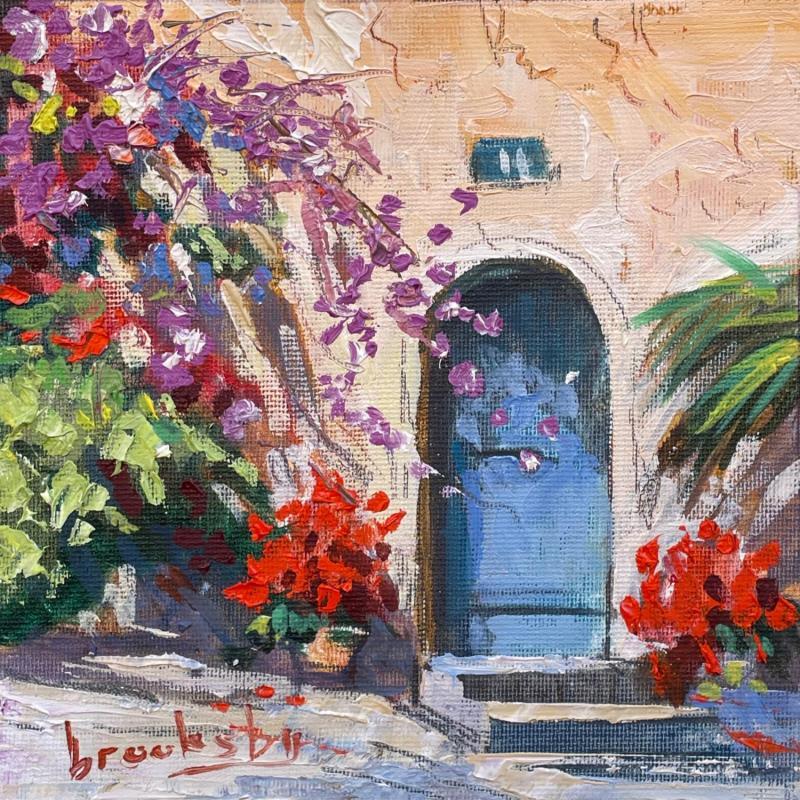 Painting Porte Fleurie by Brooksby | Painting Figurative Oil Architecture