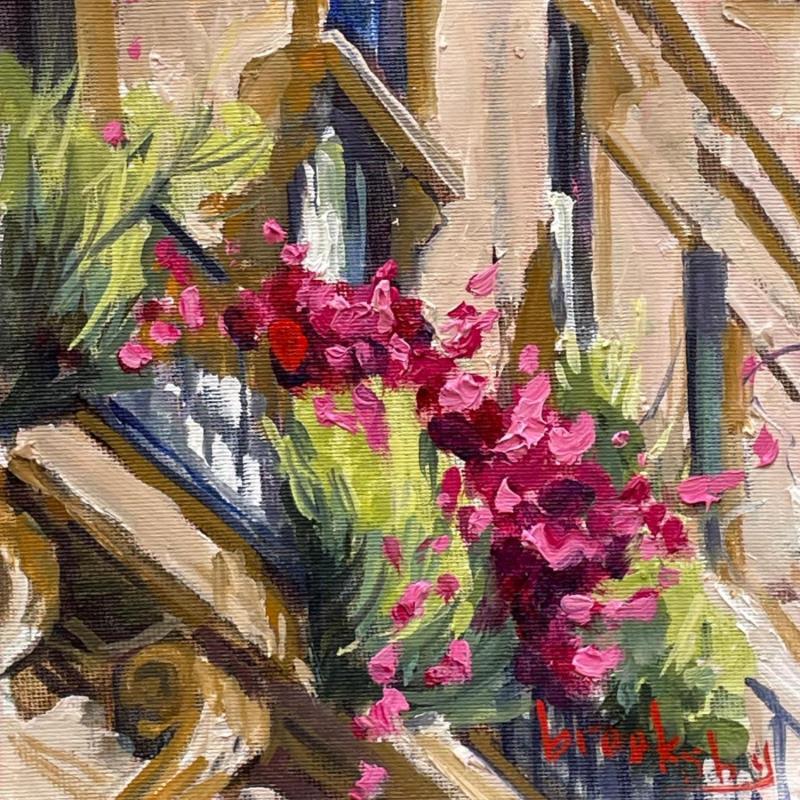 Painting Balcon de Paris by Brooksby | Painting Figurative Architecture Oil