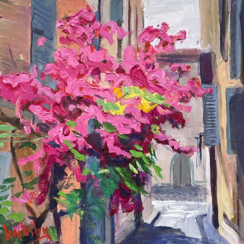 Painting Bougainvillier by Brooksby | Painting Figurative Oil