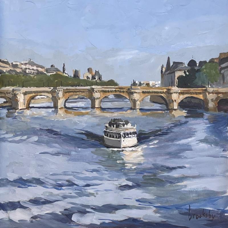 Painting Glorious Seine by Brooksby | Painting Figurative Oil