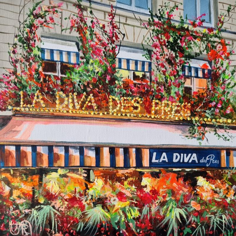 Painting La diva des pres by Rasa | Painting Figurative Acrylic Urban