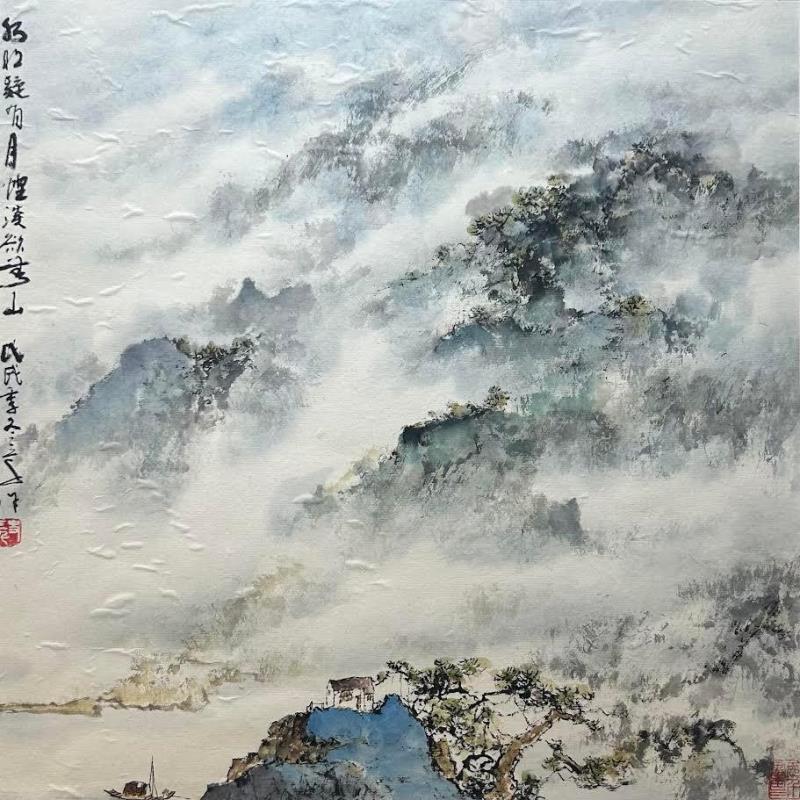 Gemälde Impromptu von Sanqian | Gemälde Figurativ Aquarell Tinte