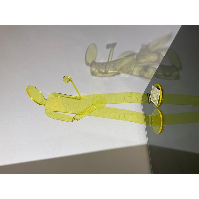Sculpture Be Musician HNY (jaune) by Zed | Sculpture Figurative Plexiglass