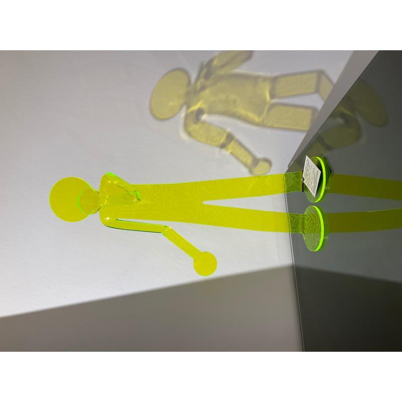 Sculpture Be Cute RCK (fluo) par Zed | Sculpture Figuratif Plexiglas