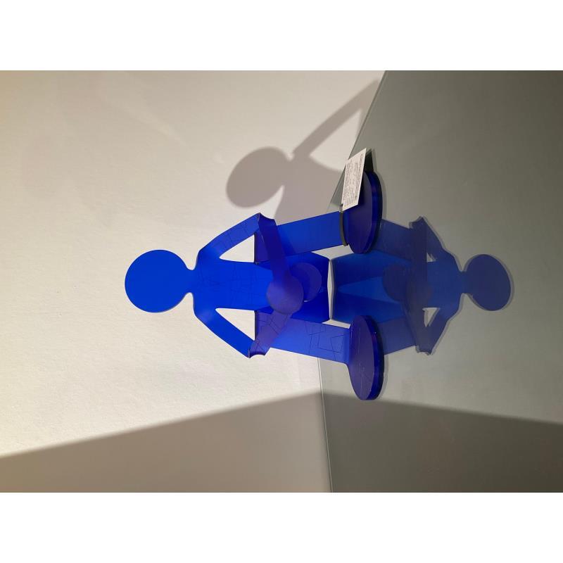 Sculpture Be Dreamer CBE (bleu) by Zed | Sculpture Figurative Plexiglass