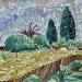 Painting provence millet by Dmitrieva Daria | Painting Impressionism Landscapes Nature Acrylic