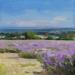 Painting Lavandes vers Grignan by Giroud Pascal | Painting Figurative Landscapes Nature Oil