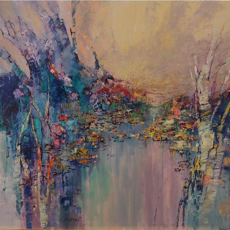 Peinture 80x80  Harmony  par Petras Ivica | Tableau Impressionnisme Paysages Nature Huile