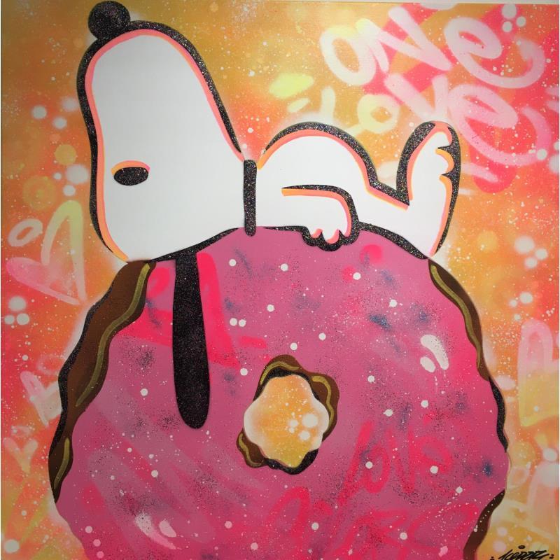 Gemälde Dream's Donut von Kedarone | Gemälde Pop-Art Acryl, Graffiti Pop-Ikonen