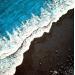 Peinture Diamond beach Islande par Geiry | Tableau Matiérisme Marine Nature Acrylique Résine Pigments Poudre de marbre