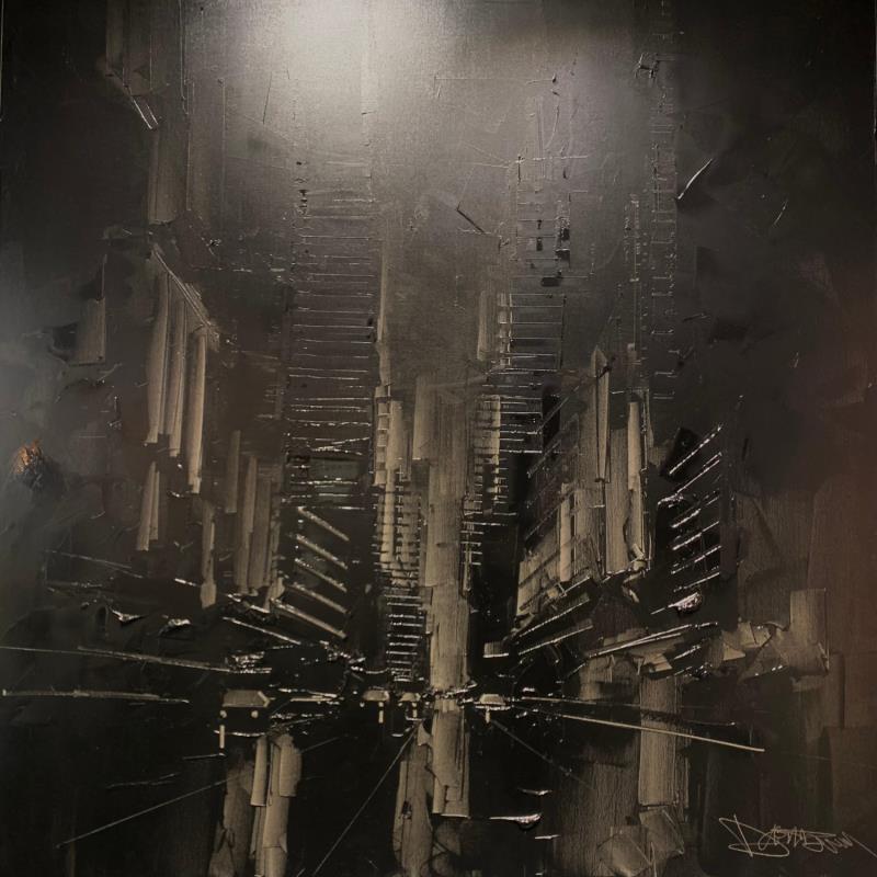 Painting Dark Manhattan by Castan Daniel | Painting Figurative Oil