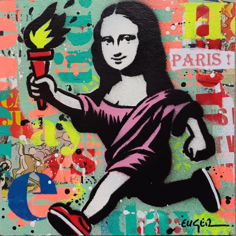 Gemälde PARIS ! von Euger Philippe | Gemälde Pop-Art Pop-Ikonen Acryl Collage