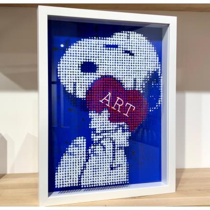 Sculpture Snoopy Box 3D by Wawapod | Sculpture Pop-art Acrylic, Posca Pop icons