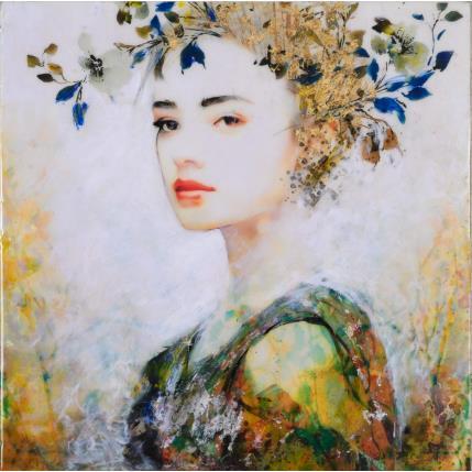 Painting carme de lado by Bofill Laura | Painting Figurative Acrylic, Resin Portrait