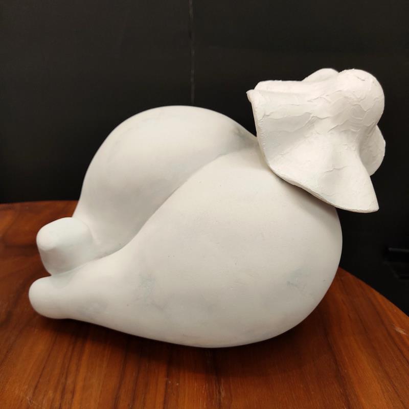 Sculpture Blondine by Silve Aude | Sculpture Figurative Ceramics Minimalist, Nude