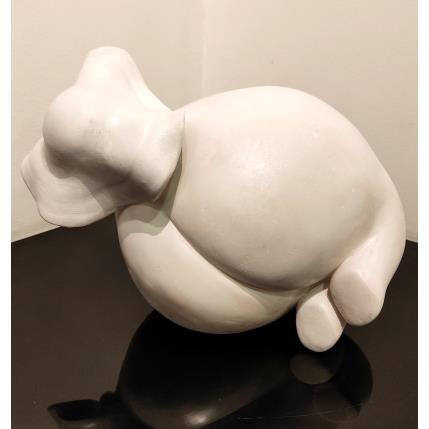 Sculpture Pivoine par Silve Aude | Sculpture Figuratif Céramique Minimaliste, Nu