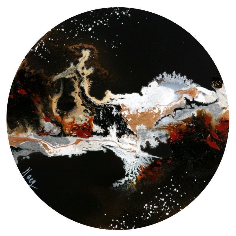 Peinture C2717 par Naen | Tableau Abstrait Acrylique Encre