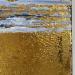 Peinture Tout le bleu du ciel par Dravet Brigitte | Tableau Abstrait Paysages Marine Nature Feuille d'or