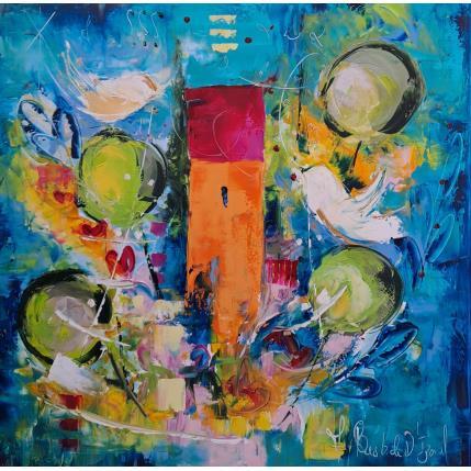 Painting Annonce du Printemps by Bastide d´Izard Armelle | Painting Abstract Acrylic