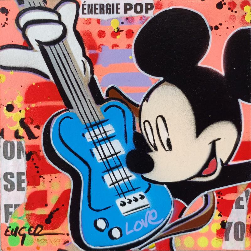 Painting ENERGIE POP by Euger Philippe | Painting Pop-art Pop icons Cardboard Acrylic Gluing