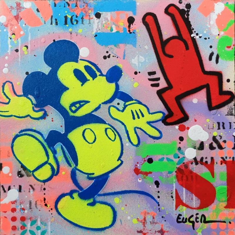 Painting POP STYLE by Euger Philippe | Painting Pop-art Pop icons Acrylic Gluing