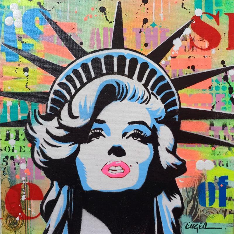 Painting LADY MARILYN by Euger Philippe | Painting Pop-art Pop icons Acrylic