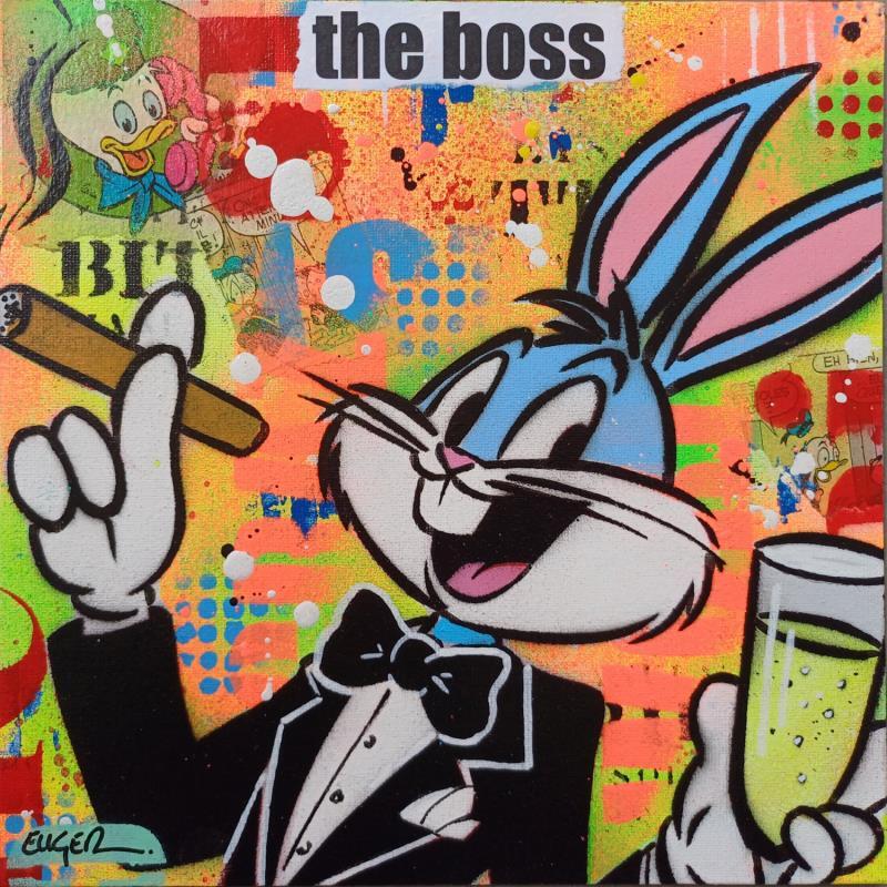 Painting THE BOSS by Euger Philippe | Painting Pop-art Pop icons Acrylic Gluing