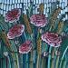 Gemälde Roses and rye von Dmitrieva Daria | Gemälde Impressionismus Natur Acryl