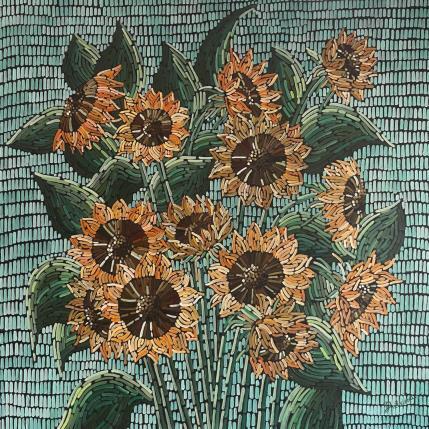 Peinture Sunflowers par Dmitrieva Daria | Tableau Impressionnisme Acrylique Nature