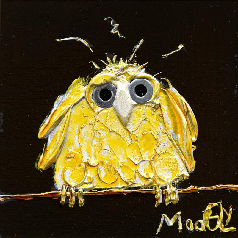 Painting Procrastinus by Moogly | Painting Raw art Acrylic, Cardboard, Pigments, Resin Animals