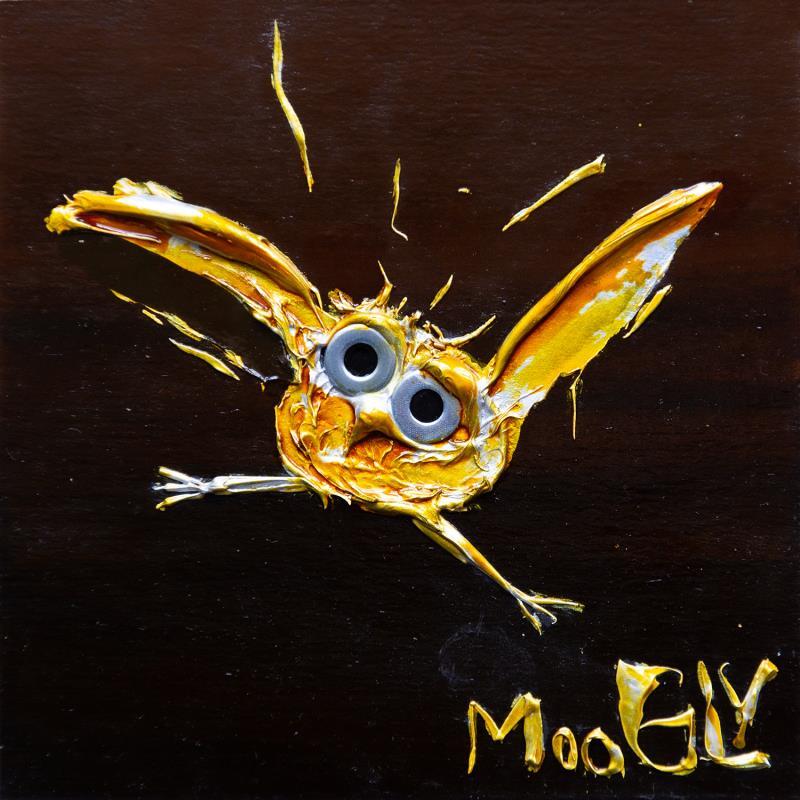 Painting Gymnasticus by Moogly | Painting Raw art Acrylic, Cardboard, Pigments, Resin Animals