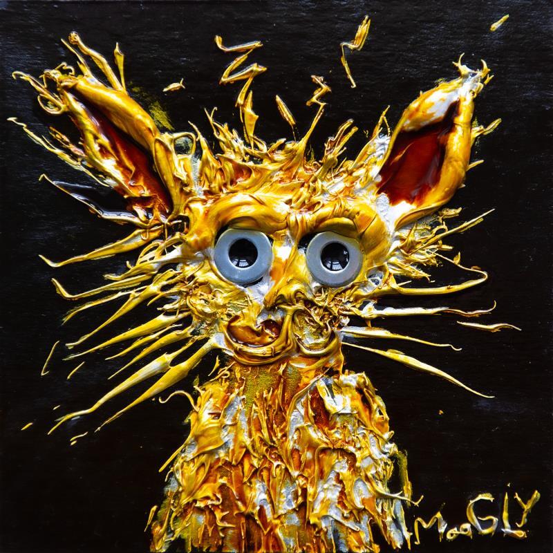 Painting Pilositus by Moogly | Painting Raw art Acrylic, Cardboard, Pigments, Resin Animals