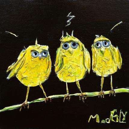 Painting Convoitus by Moogly | Painting Raw art Acrylic, Cardboard, Pigments, Resin Animals