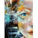 Gemälde luce von Abbondanzia Monica | Gemälde Figurativ Porträt Öl Acryl