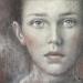 Painting Look from the future by Ivanova Margarita | Painting Surrealism Portrait Nature Oil
