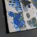 Peinture Blue Mirror par Bauquel Véronique | Tableau Abstrait Minimaliste Collage