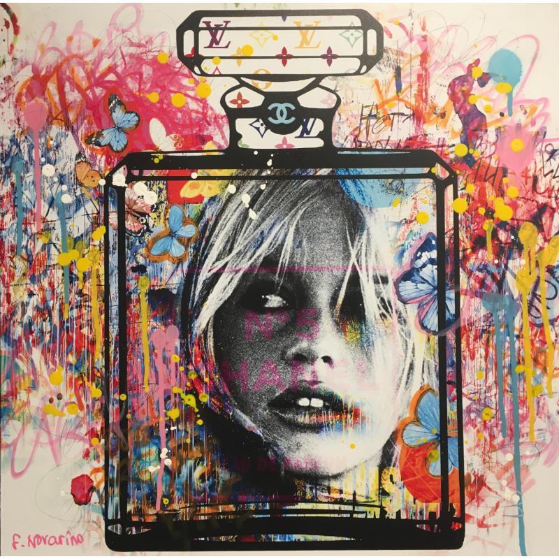 Painting Number five BB by Novarino Fabien | Painting Pop-art Gluing Pop icons