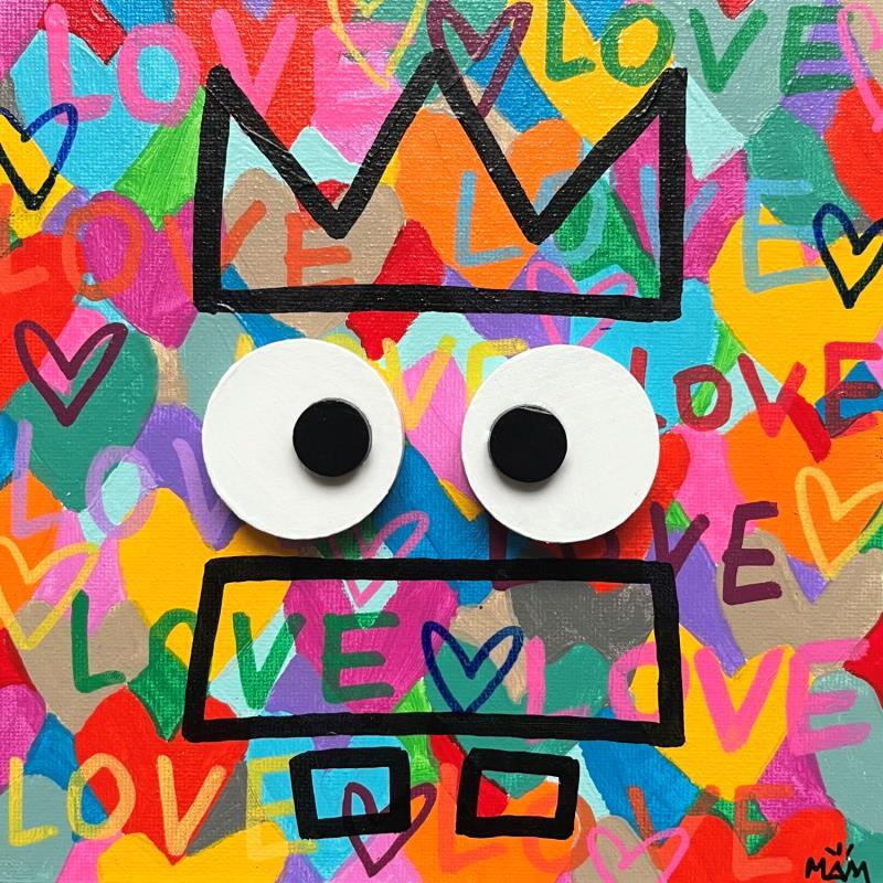 Painting LOVE POTE by Mam | Painting Pop-art Acrylic Minimalist, Pop icons, Society