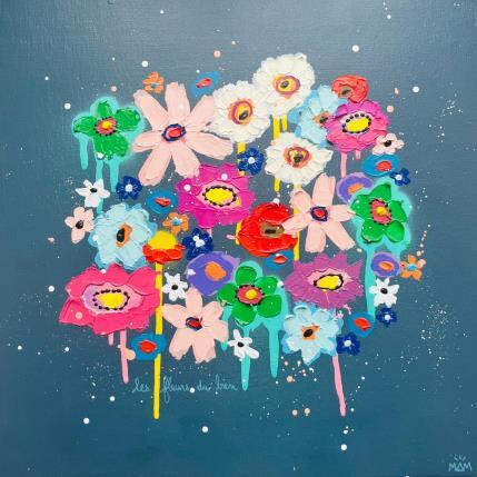 Painting FLOWERS by Mam | Painting Pop-art Acrylic Minimalist, Nature, Still-life