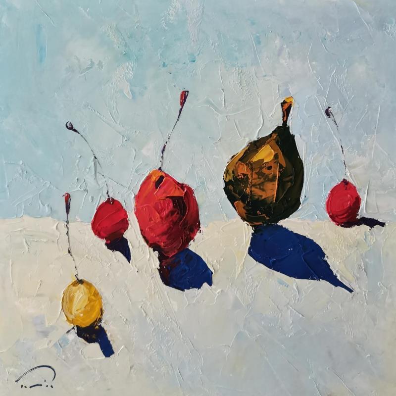 Painting Fruits by Tomàs | Painting Figurative Oil Pop icons, Still-life