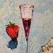 Painting La maduixa by Tomàs | Painting Figurative Still-life Oil